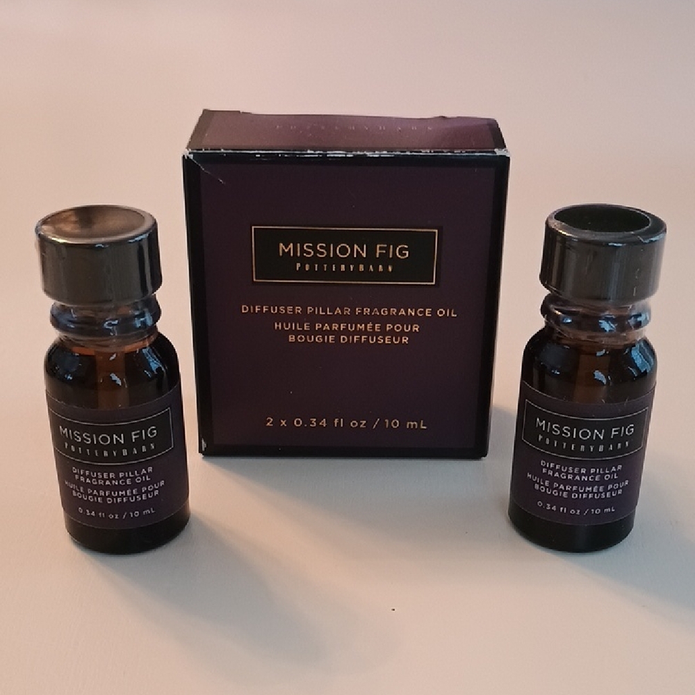 PotteryBarn-Mission Fig; Diffuser Pillar Fragrance Oil: 2 Pack